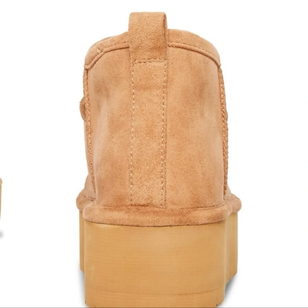 Madden Girl Tan Platform Ankle Boots